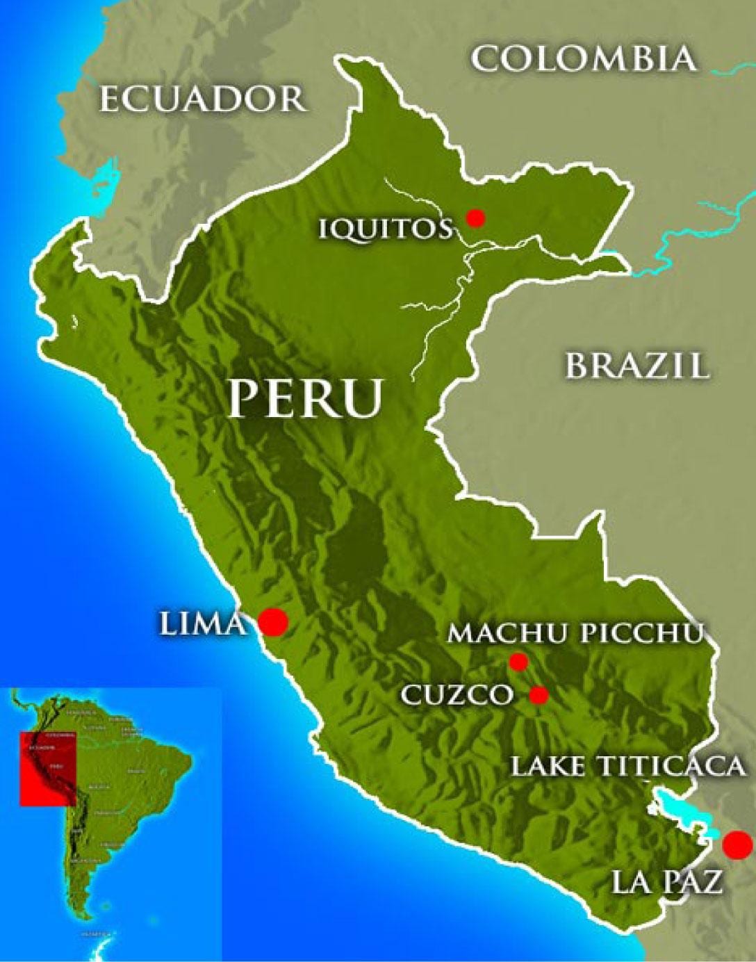 Mapa de capital de perú