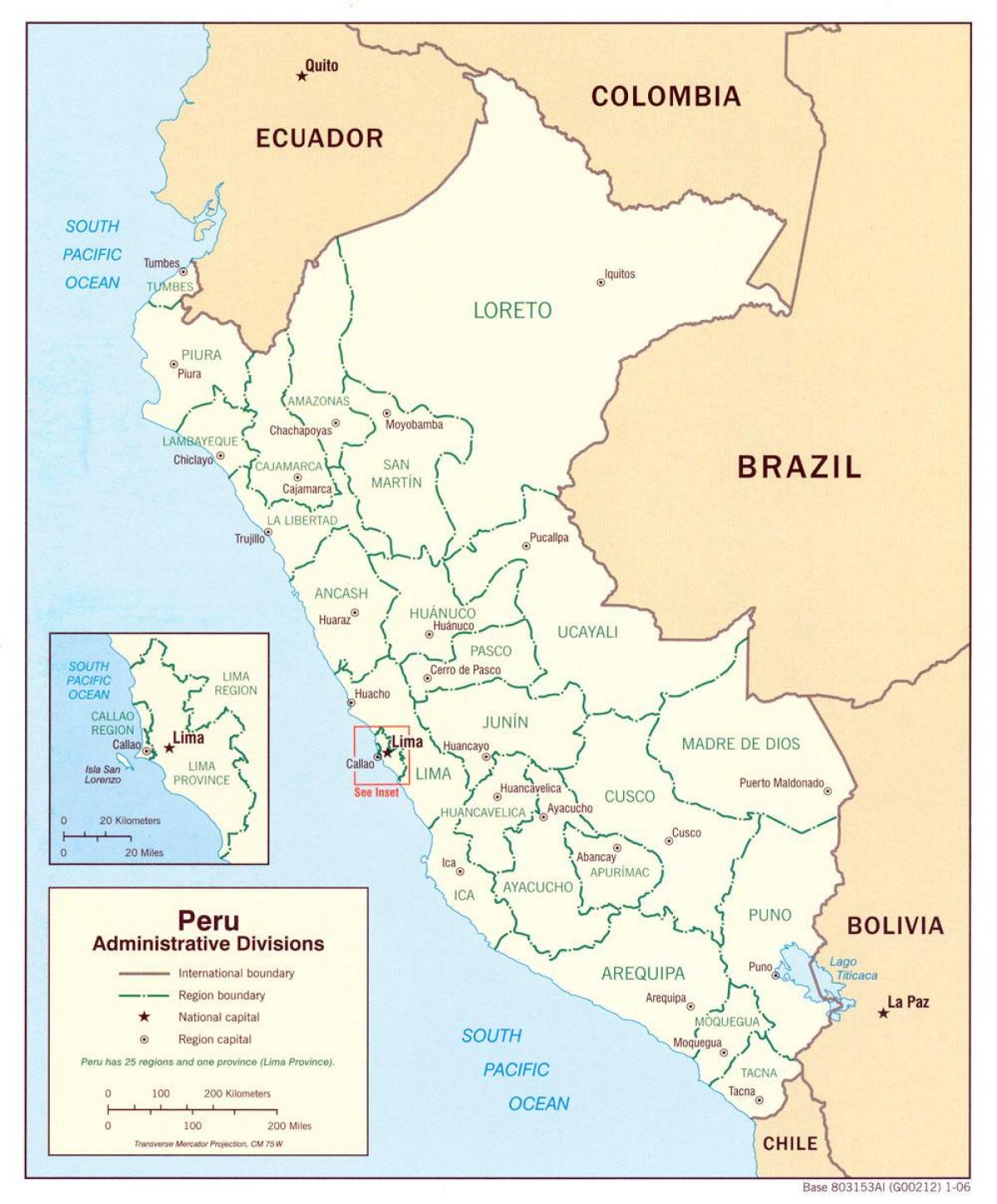 Mapa de Lima centro de tecnoloxía
