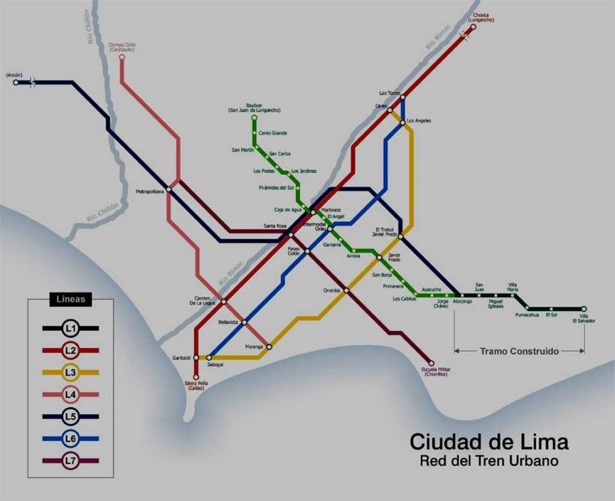 Lima perú metro mapa