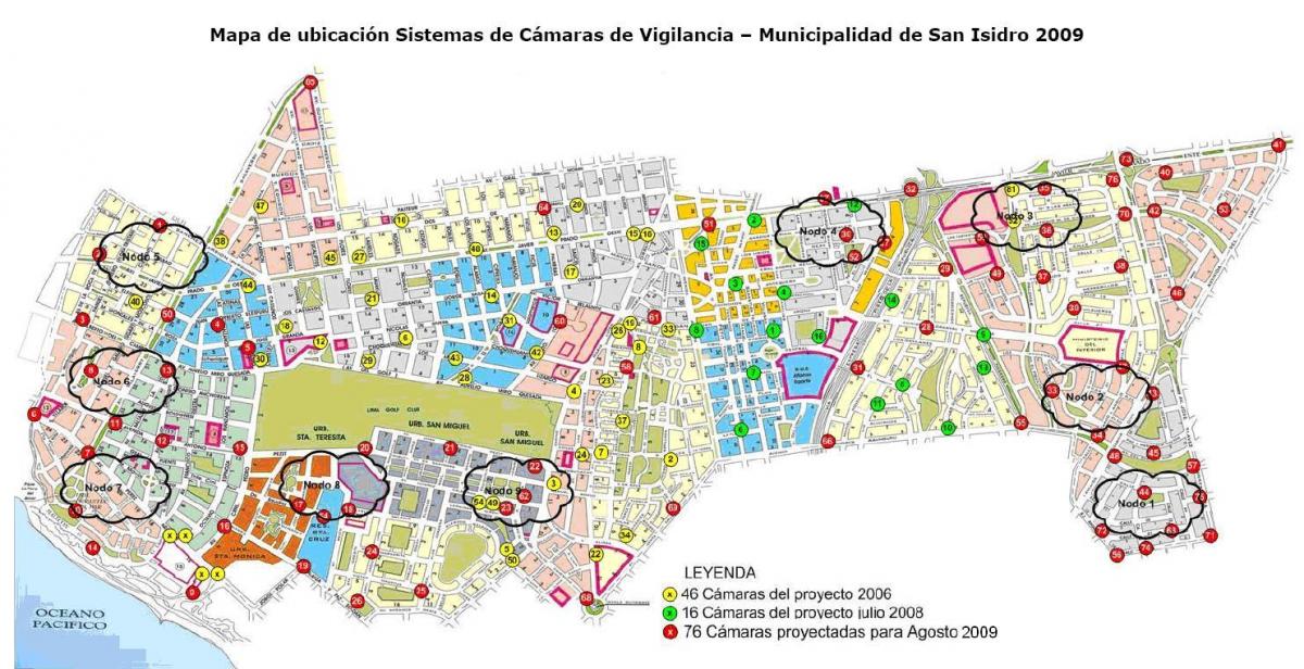 Mapa de san isidro Lima